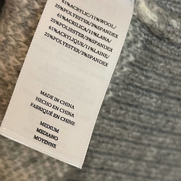 NEW Rails Virgo Tie Dye Long Sleeve Pullover Sweater Gra Women's Size Medium - Picture 5 of 11